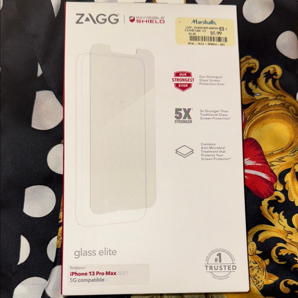ZAGG InvisibleShield Glass Elite Screen Protector for iPhone 13 Pro Max - Clear